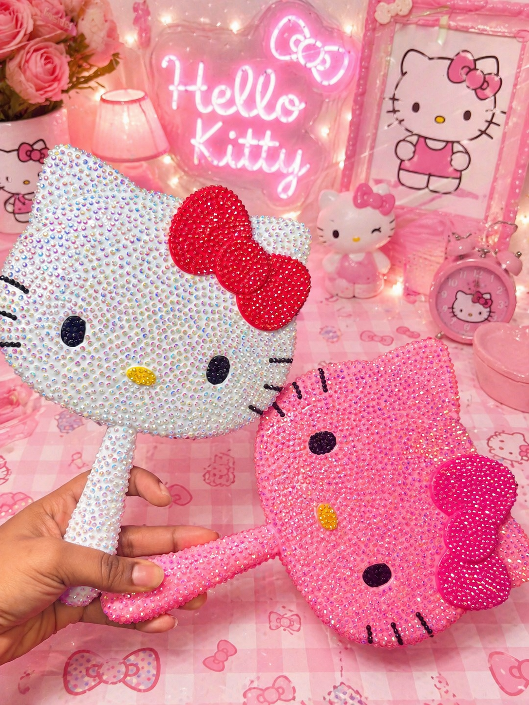 Hello Kitty Blinged Mirror